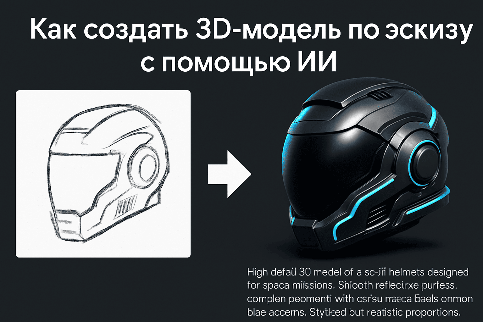 Как создать 3D-модель по эскизу с помощью ИИ