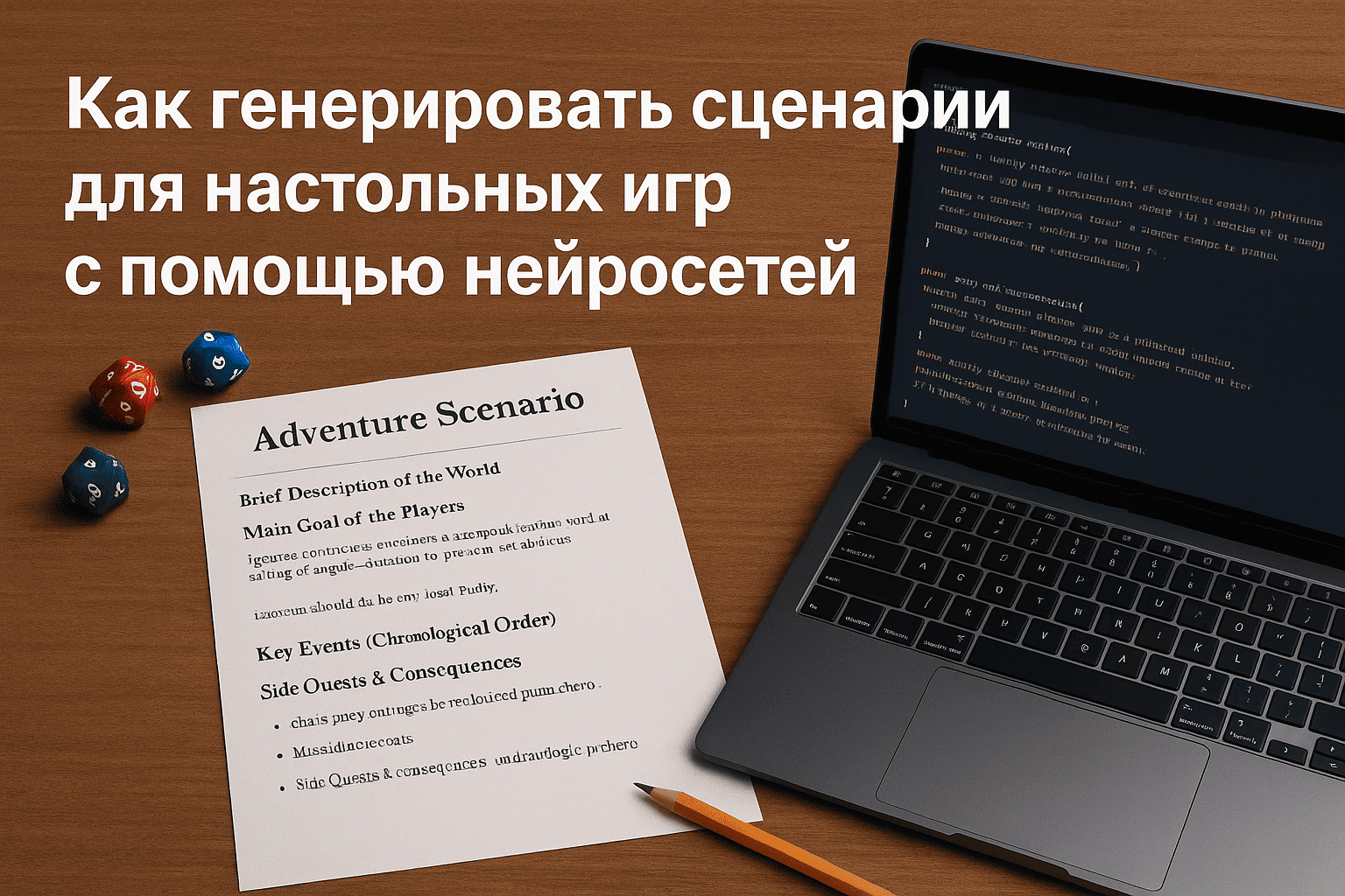 Как генерировать сценарии для настольных игр с помощью нейросетей
