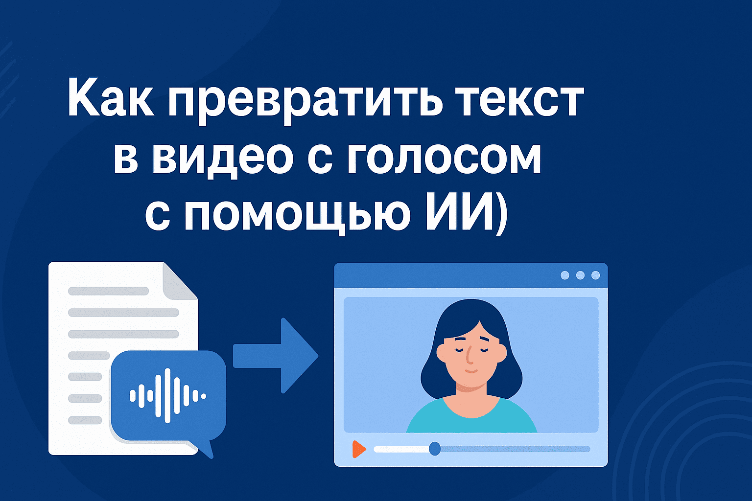 Как превратить текст в видео с голосом с помощью ИИ